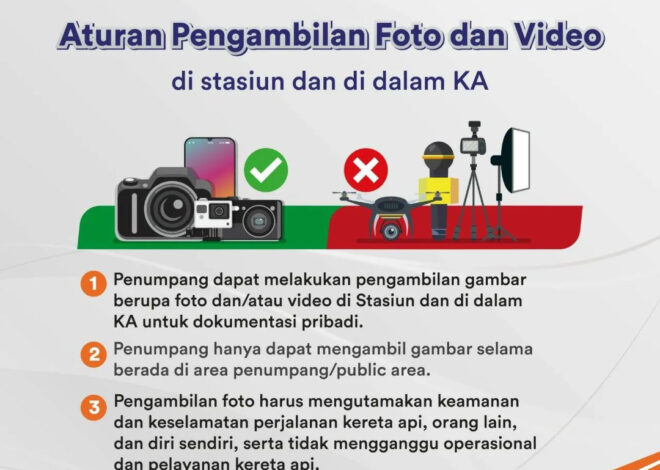 (FOTO) Suasana Stasiun Palembang Kondusif, Penumpang dan Fotografer Patuh Aturan Gambar