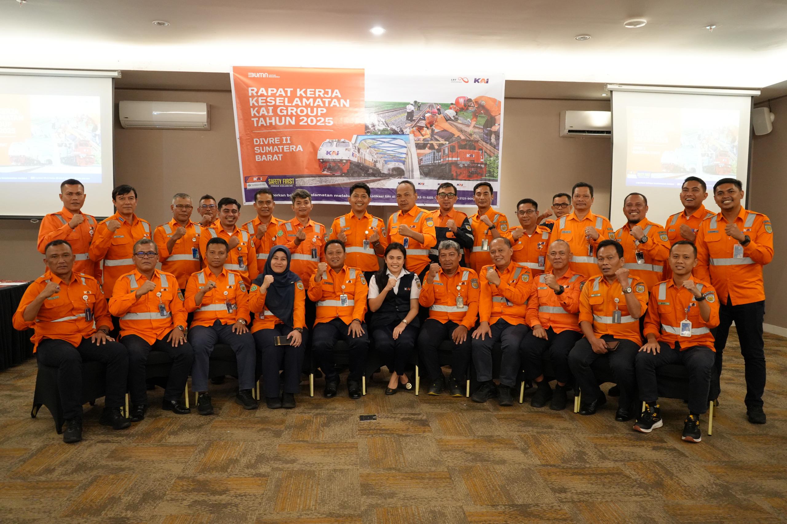 KAI Divre II Sumbar Jadikan Rapat Kerja Keselamatan sebagai Momentum Evaluasi dan Perbaikan
